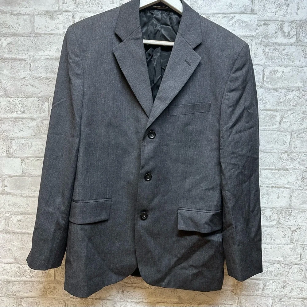 BANANA Republic charcoal gray wool blazer suit‎ jacket men’s 40S made in Egypt